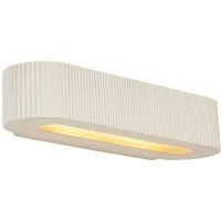 Qazqa Wandleuchte Plaster, ohne Leuchtmittel, Extra-Warmweiß, QAZQA Wand­leuchte, e14, Beige, Gips, Skandinavisch