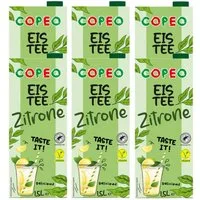 Copeo Tee, COPEO Eistee Zitrone koffeinhaltiges Teegetränk 1500ml 6er Pack