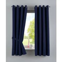 Gardinenbox Verdunkelungsvorhang (2 St), Ösen, verdunkelnd, Polyester, »NewYork« Thermo-Gardinen Blackout 201920600-2
