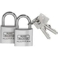 Burg Wächter Vorhängeschloss Burg Wächter 36151 Vorhängeschloss 30.00 mm gleichschließend Alumini