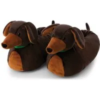 Nici Nici Green Dackel Plüsch Hausschuhe Motiv Hausschuh für Liebhaber