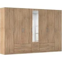 rauch Kleiderschrank Schrank Garderobe Ankleide GAMMA Breiten 91/136/181/226/271/315/360 cm (in 3 Ausstattungen BASIC/CLASSIC/PREMIUM (inkl. SOFT-CLOSE-Funktion) verschiedene Griff-Varianten, mit Spiegel TOPSELLER MADE IN GERMANY
