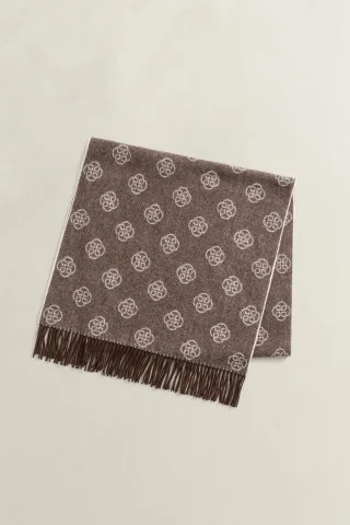 GANT - Monogram Wollschal DEEP BROWN - Gr. - OS
