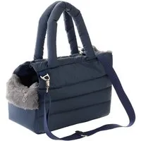 Hobbydog Tiertransportbox Fluffy Ride Transporttasche für Hunde Katzen und Kleintiere, stabiler Boden mit Verstärkung, über Schulter oder Hand tragbar