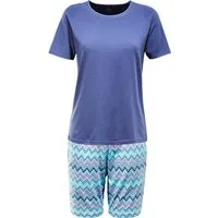 Erwin Müller Pyjama Damen-Shorty Single-Jersey gemustert