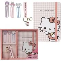 Cerda Notizbuch Hello Kitty Schreibset Bürobedarf Set für Arbeit, Studium & Freizeit