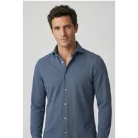 Marc O'Polo Langarmhemd Shaped Fit, mit feiner Piqué-Struktur