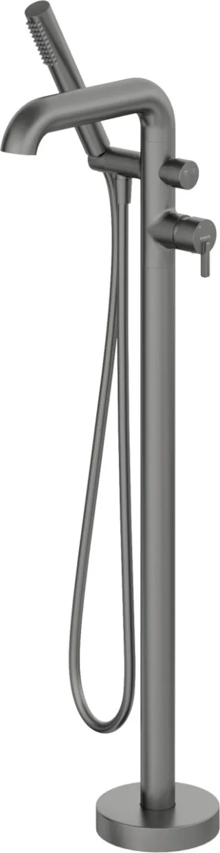 Neuesbad Serie 600 freistehende Wannenarmatur mit Brauseset, Oberfläche: Titanium NB1BQS_D17M1