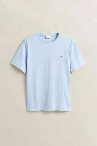 GANT - Regular Fit Shield T-Shirt fresh blue - Gr. - XXL