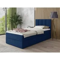 Sofnet Boxbett Star Mini (mit Bettkasten, Bonell-Matratze und Topper), Einzelbett, Polsterbett mit Kopfteil, Boxspringbett, Kinderbett
