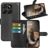 Wigento Handyhülle Klapphülle für Motorola Moto G67 / Moto G77 Kunstleder Wallet Schutz 6,72 Zoll, Kunstleder Hülle mit Kartenfächern und Standfunktion