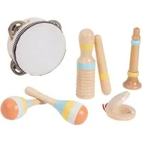 CLTYQ Spielzeug-Musikinstrument Montessori Musikspielzeug Set, Instruments Percussion Holzspielzeug, (06 tlg., Baby-Musikspielzeug, Sensorisches Training), Xylophon Holz Kinder,kinder Musikspielzeug lernspielzeug,Geschenke
