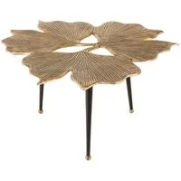 riess-ambiente Couchtisch GINKGO LEAFS 75cm gold / schwarz (Einzelartikel, 1-St), Wohnzimmer · Metall · Handarbeit · Unikat · Boho