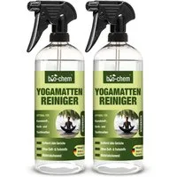 bio-chem Sportmatte Yogamatten-Reiniger 750ml – für alle Mattenarten – bio-chem (Yogamatten-Reiniger 2x 0.75 l Handsprayflasche)