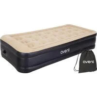 Avenli Luftbett Luftmatratze selbstaufblasend 1 Person 196x97x47cm Twin-Size, (Gästebett Matratze mit integrierter Elektropumpe, 2-tlg., Reisebett elektrisch mit weicher beflockter Oberfläche), aufblasbar mit Pumpe und Tragetasche