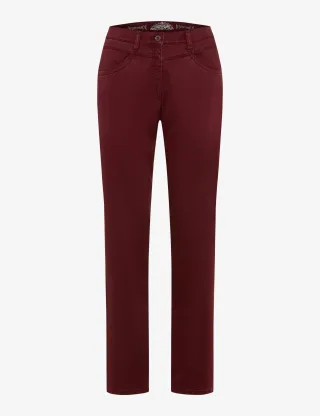 Raphaela by Brax Damen Five-Pocket-Hose Style CAREN NEW BURGUNDY, dunkelrot, Gr. 38K