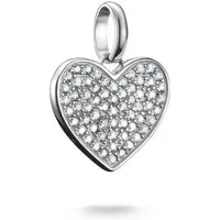 THOMAS SABO Charm Herz Charm Herz Pavé - Connect, mit Zirkonia (synth)