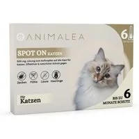 Animalea Zeckenschutzmittel Animalea® Spot On Zeckenschutz für Katzen [6 x Pipetten], 6-St.