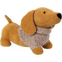 Mel-O-Design Bodentürstopper Türstopper Hund Dackel Wunderschöne Dekoration für Hundefreunde (H/L : ca. 22cm/31cm, Gewicht: ca. 0,900 kg), originelles Weihnachtsgeschenk