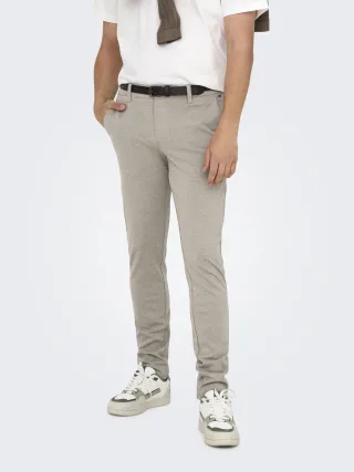ONLY&SONS - ONSMARK SLIM 0209 MELANGE PANT NOOS Fallen Rock - Gr. - 34