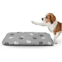 Bestlivings Tierkissen mit Pfoten Kassettensteppung, Polyester, 70x100 cm (große Hunde), kuschelweich, 40°C waschbar