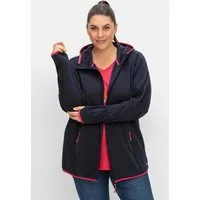 Sheego Trainingsjacke Fleecejacke Langarm