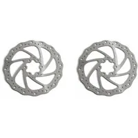 Promax Scheibenbremse 2 Stück Bremse Disc gelocht Bremsscheibe WAVE 160 mm 6 Loch Scheibenbr
