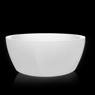 Hoesch Badewanne iSensi Rund 1500 Monolith mit Überlauf in Weiss 3992.010