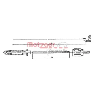 Metzger Gaszug Renault 11 14 18 20 25 9 Rapid Super