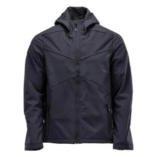 MASCOT Herren Softshell Jacke mit Kapuze CUSTOMIZED Schwarzblau XS - 22102-649-010-XS