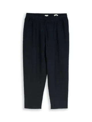 Tom Tailor - Loose Fit Hose mit Leinenanteil sky captain blue - Gr. - 28