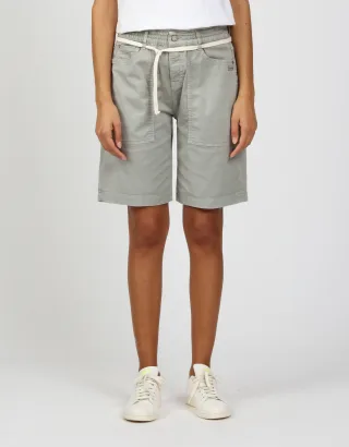 GANG Damen Shorts 94NICA WORKER SHORTS - loose fit Hose green tea