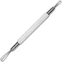 K-Pro Mitesserentferner Anti Pickel Komedonenquetscher Edelstahl Komedonenschlinge, 1-tlg., mit Schlaufe