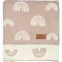 Babydecke DIKOS® aus Bio-Baumwolle - Regenbögen - Baby Decke für Neugeborene, DIKOS, Geschenk zur Geburt - Strickdecke PREMIUM Qualität - atmungsaktiv