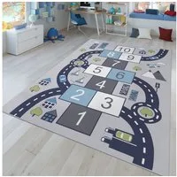 TT Home Teppich Kinderzimmer, Rechteckig, Höhe: 4 mm, Kinderzimmerteppich Teppich Junge Mädchen Kinderteppich Baby Rutschfes