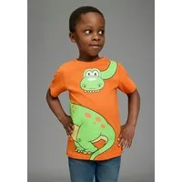 KIDSWORLD T-Shirt Mit großem Druck: GREEN DINO Kurzarm, Basic-Passform, bedruckt, Rundhalsausschnitt