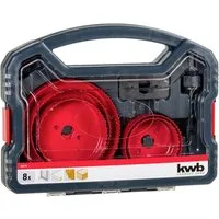 kwb Bohrkrone kwb 109178 Lochsägen-Set 8teilig 67 mm, 76 mm, 89 mm, 102 mm, 127 mm