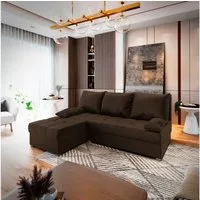 Masseno Ecksofa RITA mit Schlaffunktion L-Form, Sofa mit Bettkasten