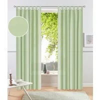 OTTO home Vorhang Raja (2 St), Schlaufen, blickdicht, Polyester, 2er-Set, Bestseller, einfarbig, modern, pflegeleichte Mikrofaser