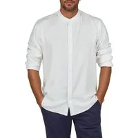 DENIMFY Langarmhemd Herren Leinen Hemd DFJesper Regular Fit (1-tlg)