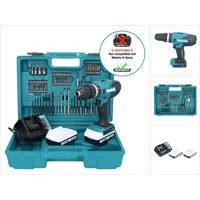 Makita Akku-Drehschlagschrauber Makita HP 488 DAEX1 Akku Schlagbohrschrauber 18 V 42 Nm G-Serie