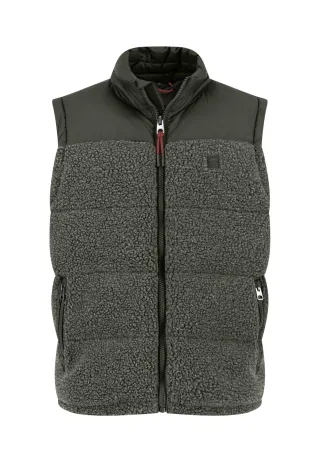 FYNCH-HATTON - Teddy Puffer Hybrid Vest dusty forest - Gr. - M