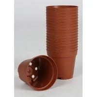 Romberg Anzuchttopf Anzuchttöpfe 18er-Set 5,5cm Rund Terracotta Pflanzschalen Aussaattopf