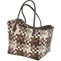 Kobolo Shopper Einkaufstasche Tasche MARE aus PE mit PU Henkeln (Stück, 1-tlg., 1 Stück), Mehrfarbig