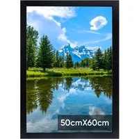 lindahandel Einzelrahmen Schwarz Bilderrahmen 50×60 mit bruchsicherem Acrylglas,Quer-Hochformat, (1 St), Modern Posterrahmen, Bilderrahmen für Puzzle,Fotos & Poster