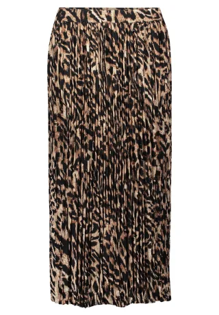 Betty Barclay - Plisseerock schwarz/beige - Gr. - 42