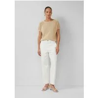 s.Oliver Weite Jeans Jeans-Hose Ankle-Jeans / Regular Fit / High Rise / Barrel Leg