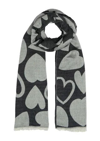 s.Oliver - Tuch schwarz|grau - Gr. - ONESIZE