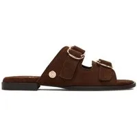 U.S. Polo Assn. US Polo Assn Damen-Flip-Flops, braun Badepantolette