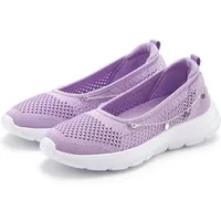 LASCANA Slip-On-Sneaker, Freizeitschuh, Slipper, Sneaker Ballerina, Halbschuhe zum Reinschlüpfen VEGAN